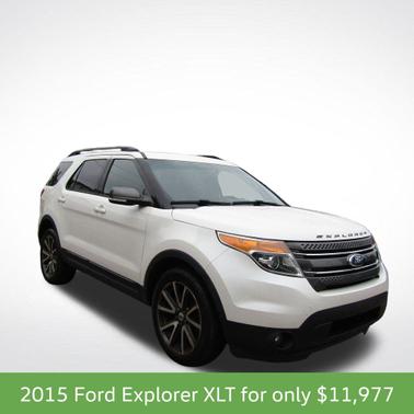 White Platinum Clearcoat Metallic 2015 Ford Explorer XLT