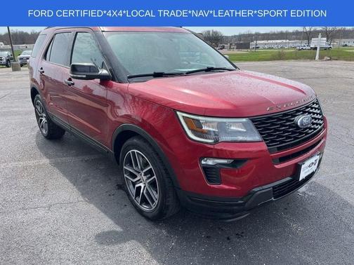 Ruby Red Metallic 2018 Ford Explorer sport