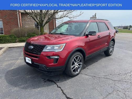 Ruby Red Metallic 2018 Ford Explorer sport