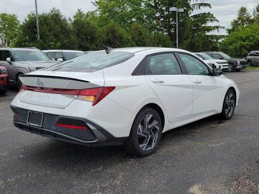 Serenity White 2025 Hyundai ELANTRA SEL Sport