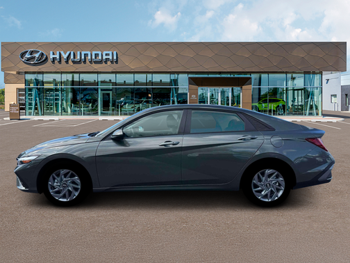 Amazon Gray 2026 Hyundai ELANTRA HEV Blue