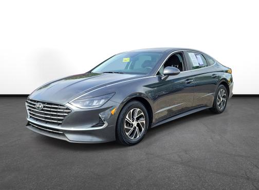Portofino Gray 2022 Hyundai SONATA Hybrid Blue