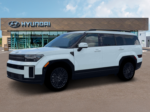 Serenity White 2026 Hyundai SANTA FE HEV Calligraphy