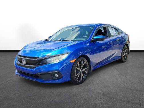 Aegean Blue Metallic 2019 Honda Civic Sport