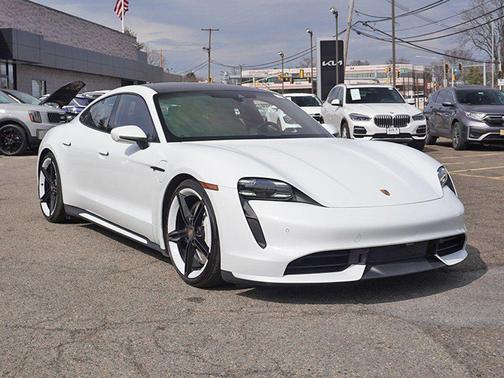 White 2021 Porsche Taycan Turbo