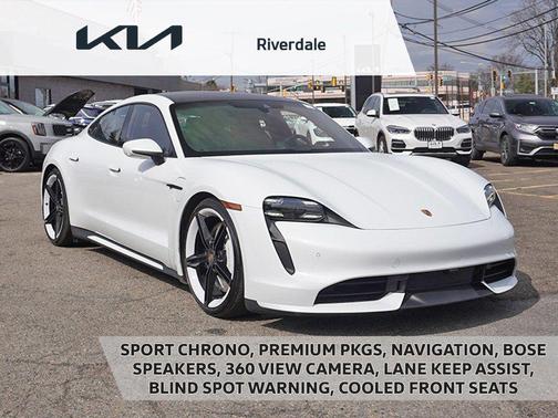 White 2021 Porsche Taycan Turbo