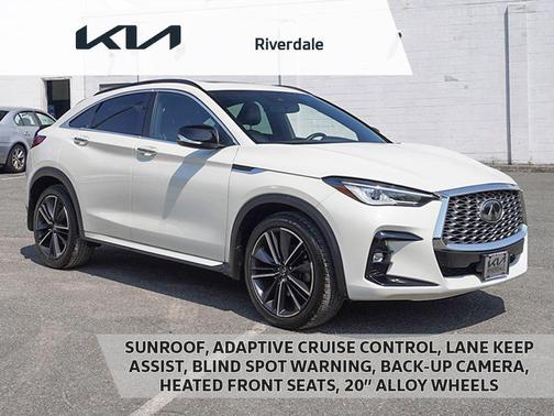 Majestic White 2023 INFINITI QX55 LUXE