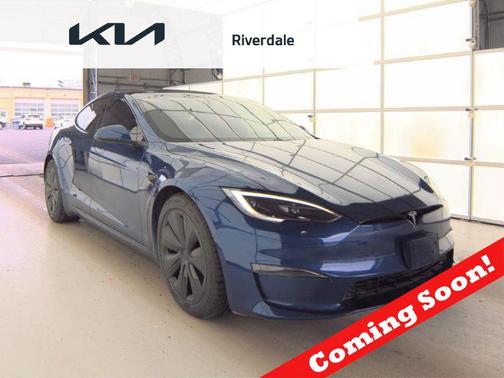 Deep Blue Metallic 2022 Tesla Model S Plaid