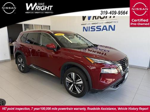 Scarlet Ember 2021 Nissan Rogue SL SUV