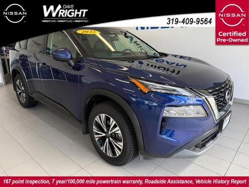 Caspian Blue 2022 Nissan Rogue SV