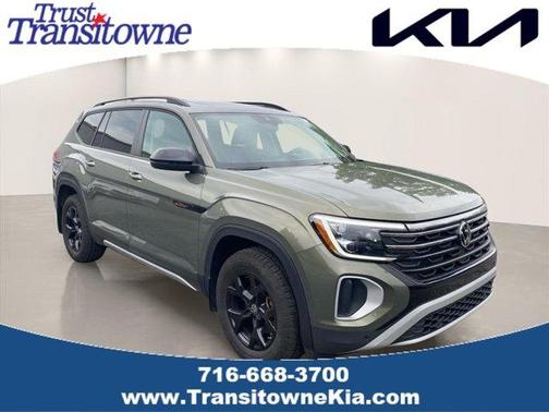 Avocado Green 2024 Volkswagen Atlas 2.0T Peak Edition SE w/Technology