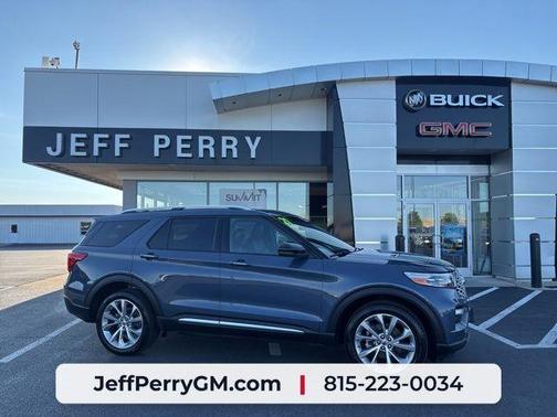 Blue Metallic 2021 Ford Explorer Platinum