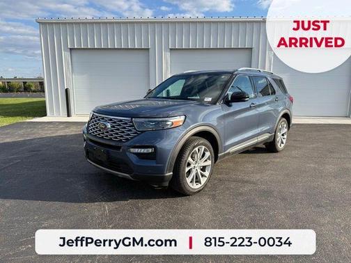 Blue Metallic 2021 Ford Explorer Platinum