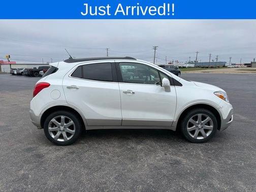 White Pearl Tri-Coat 2014 Buick Encore Leather