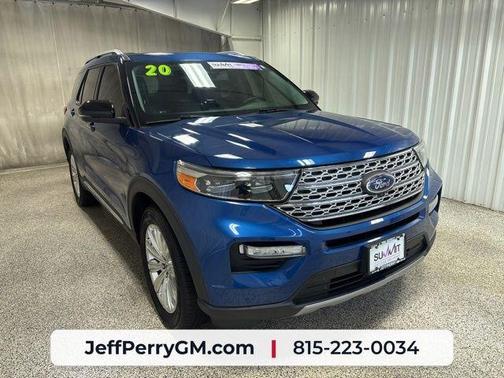 Blue Metallic 2020 Ford Explorer Limited