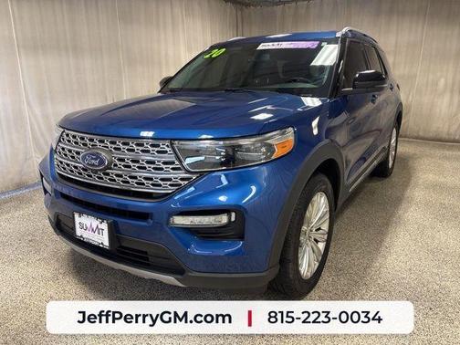 Blue Metallic 2020 Ford Explorer Limited