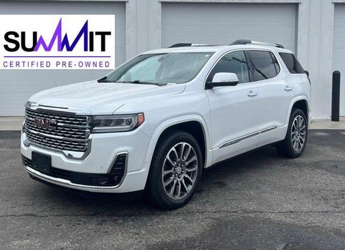 White Frost Tri-Coat 2021 GMC Acadia Denali