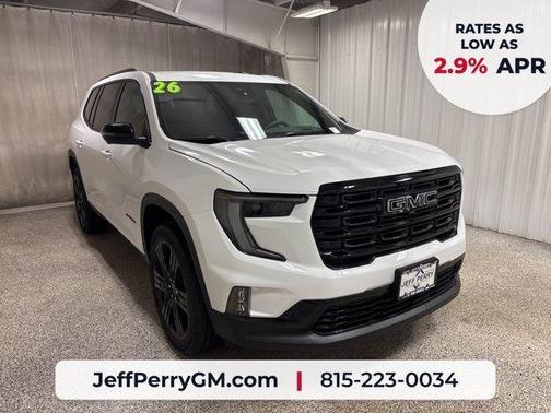 Summit White 2026 GMC Acadia Elevation