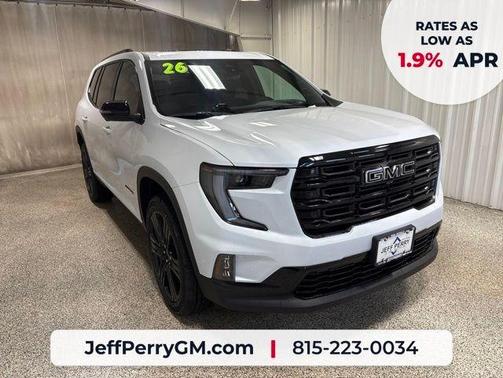Glacier White 2026 GMC Acadia Elevation