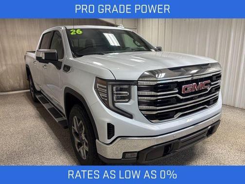 Glacier White 2026 GMC Sierra 1500 SLT