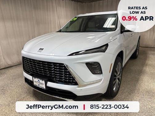 White Tri-Coat 2026 Buick Enclave Avenir