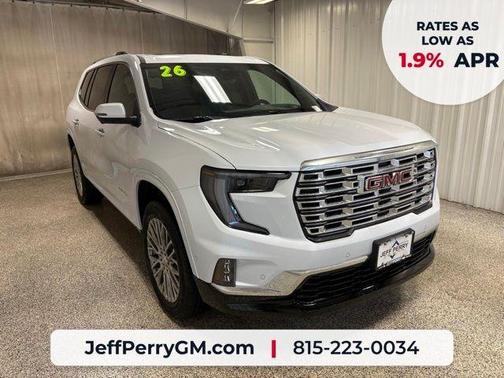Glacier White 2026 GMC Acadia Denali