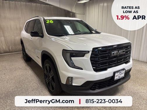 Summit White 2026 GMC Acadia Elevation