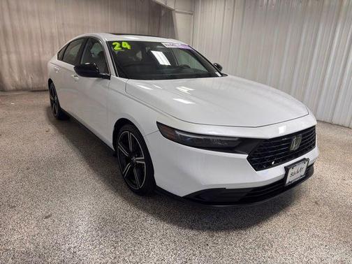 Summit White 2023 Honda Accord Hybrid Sport
