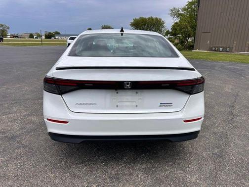 Summit White 2023 Honda Accord Hybrid Sport