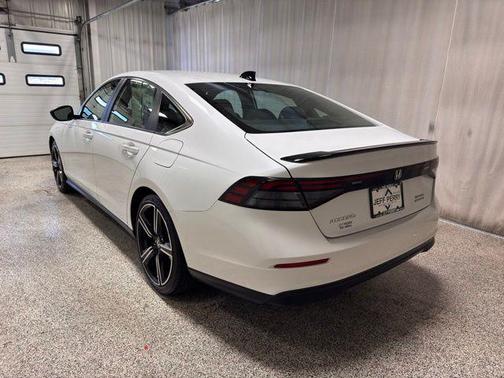 Summit White 2023 Honda Accord Hybrid Sport