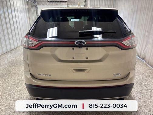 White Gold Metallic 2018 Ford Edge SEL