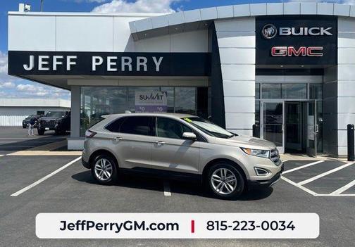 White Gold Metallic 2018 Ford Edge SEL