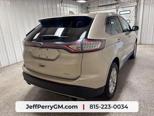 White Gold Metallic 2018 Ford Edge SEL