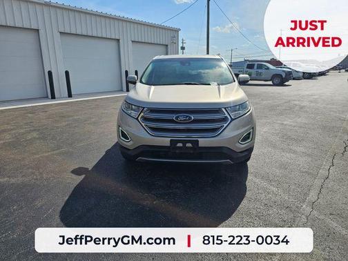 White Gold Metallic 2018 Ford Edge SEL