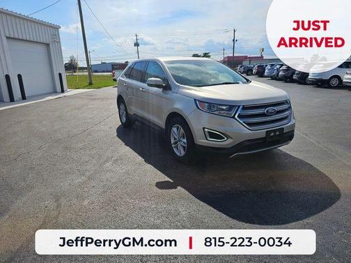 White Gold Metallic 2018 Ford Edge SEL