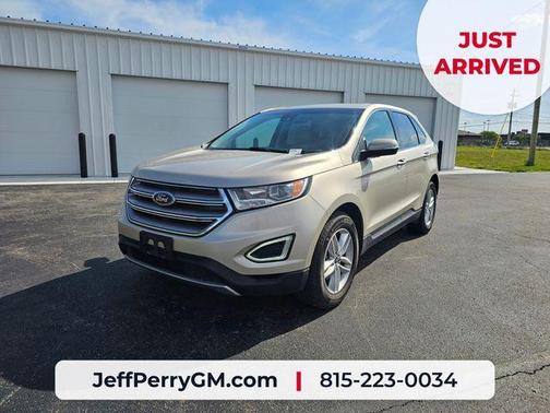 White Gold Metallic 2018 Ford Edge SEL