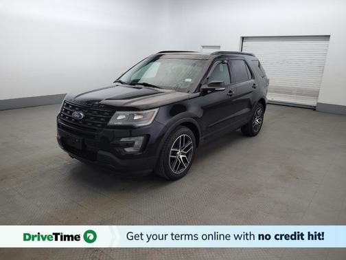 White Platinum Metallic Tri-Coat 2017 Ford Explorer sport
