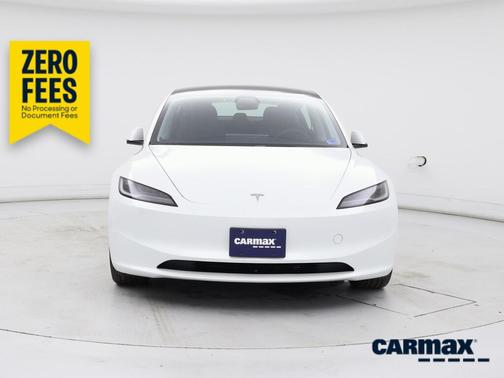 White 2025 Tesla Model 3 Long Range