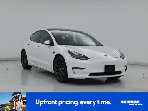 White 2020 Tesla Model 3 Performance