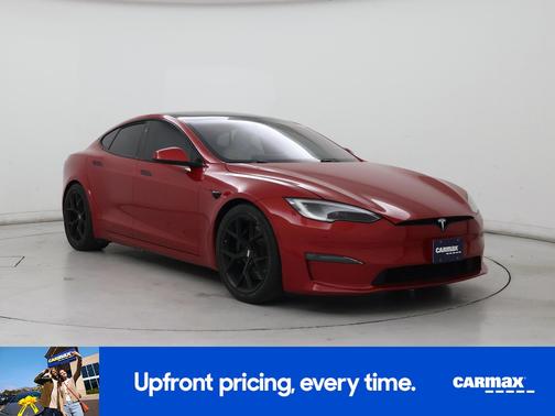 Red 2022 Tesla Model S Plaid