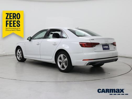 White 2019 Audi A4 Premium
