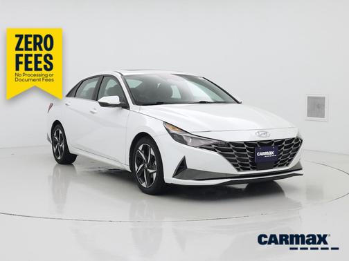 White 2021 Hyundai ELANTRA SEL