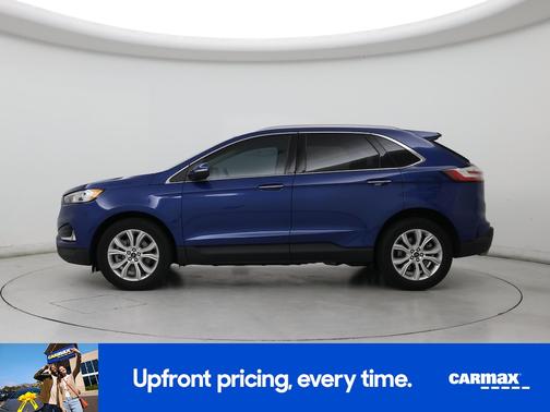 Blue 2021 Ford Edge Titanium