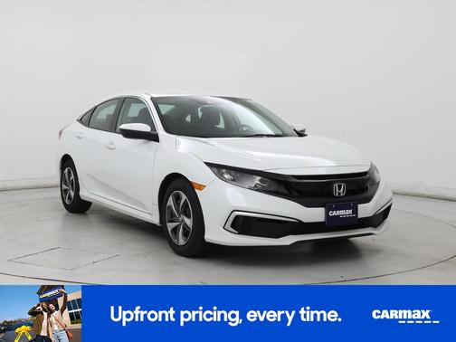White 2020 Honda Civic LX