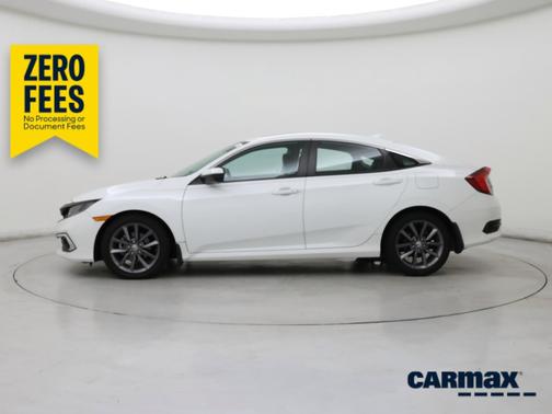 White 2021 Honda Civic EX-L