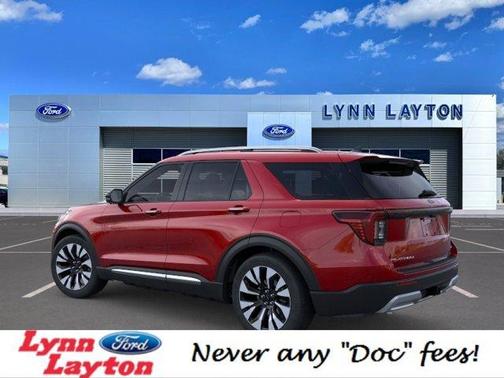 Rapid Red Metallic Tinted Clearcoat 2026 Ford Explorer Platinum