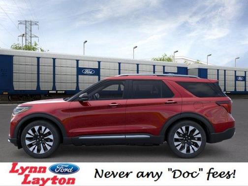 Rapid Red Metallic Tinted Clearcoat 2026 Ford Explorer Platinum
