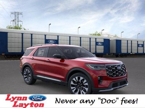 Rapid Red Metallic Tinted Clearcoat 2026 Ford Explorer Platinum