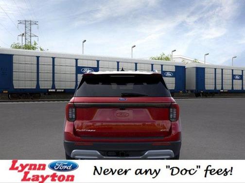 Rapid Red Metallic Tinted Clearcoat 2026 Ford Explorer Platinum