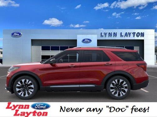Rapid Red Metallic Tinted Clearcoat 2026 Ford Explorer Platinum